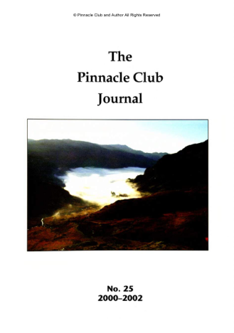 The Pinnacle Club Journal No.-25 2000-2002 cover